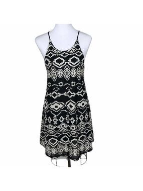 Urban Outfitters stretch textured strappy Y back mini dress Sz S